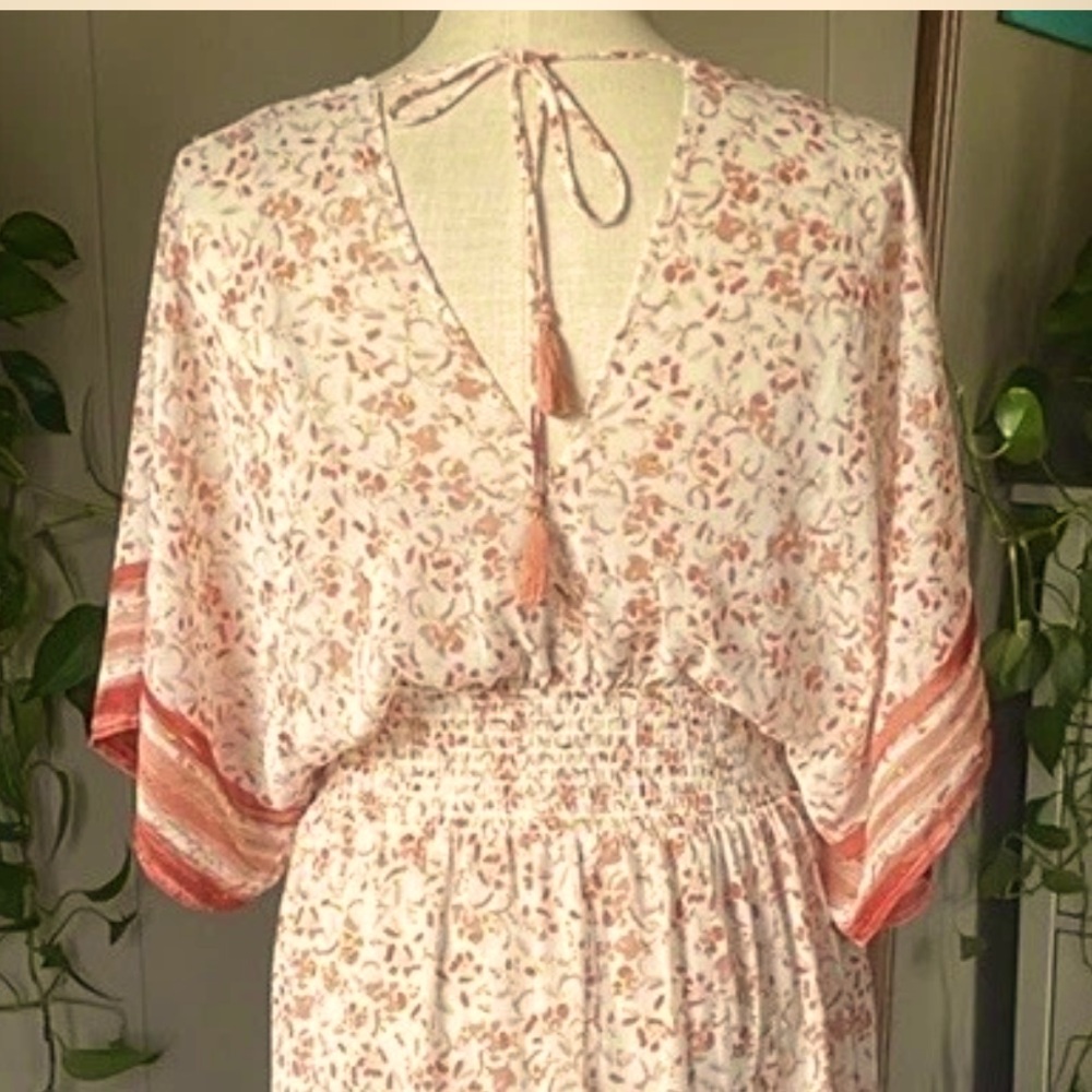 Lovestitch Waterprint Boho Maxi Dress, Small - Picture 3 of 3